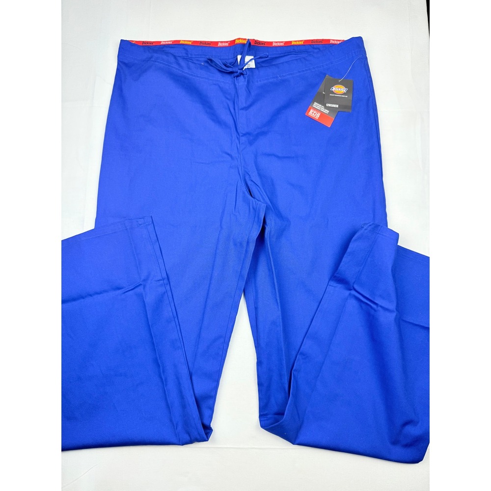 Dickies‎ Scrub Pants Small Blue EDS Signature Unisex Drawstring 83006 New